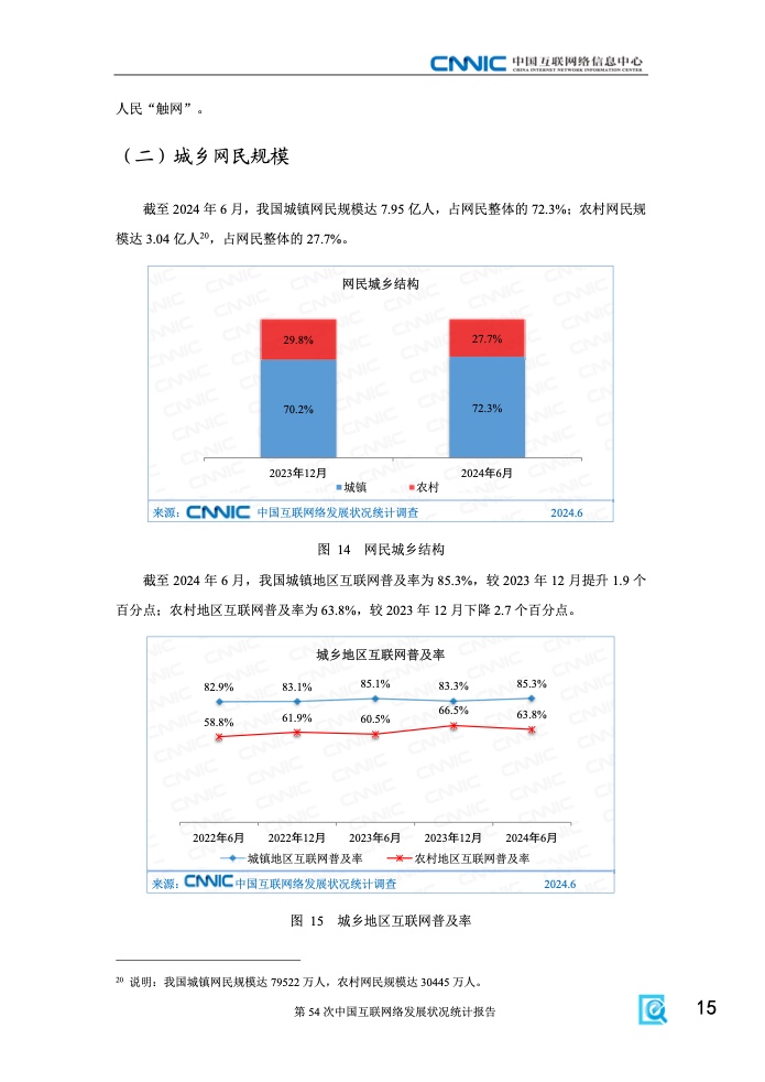 第54次中国互联网络发展状况统计报告(图21)